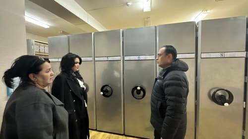 “Oʻzarxiv” agentligi direktori U. Yusupov Toshkent shahar markaziy davlat arxivida boʻldi