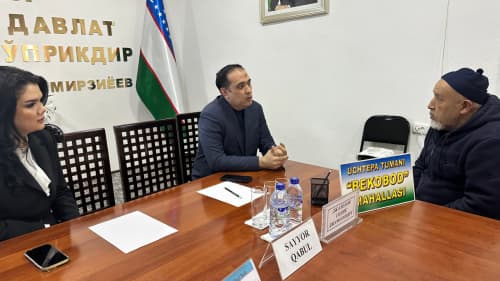 “Oʻzarxiv” agentligi direktori Ulugʻbek Yusupov Toshkent shahar Uchtepa tumani Bekobod mahallasi MFY binosida jismoniy va yuridik shaxslar ishtirokida sayyor qabul o‘tkazdi.