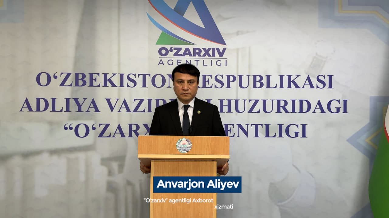 “Davlat arxivlarida saqlanayotgan jismoniy shaxslarning shaxsiy hujjatlarini aslini berish” davlat xizmati joriy etilishi yuzasidan BRIFING