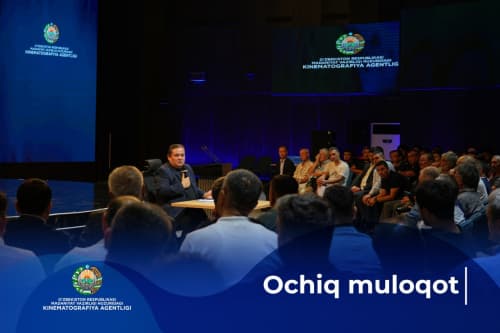 Soha haqida ochiq gaplashildi  O‘zbekiston Respublikasi madaniyat vazirining birinchi o‘rinbosari — Kinematografiya agentligi direktori Jahongir Ahmedov kinoijodkorlar bilan ochiq muloqot o‘tkazdi.
