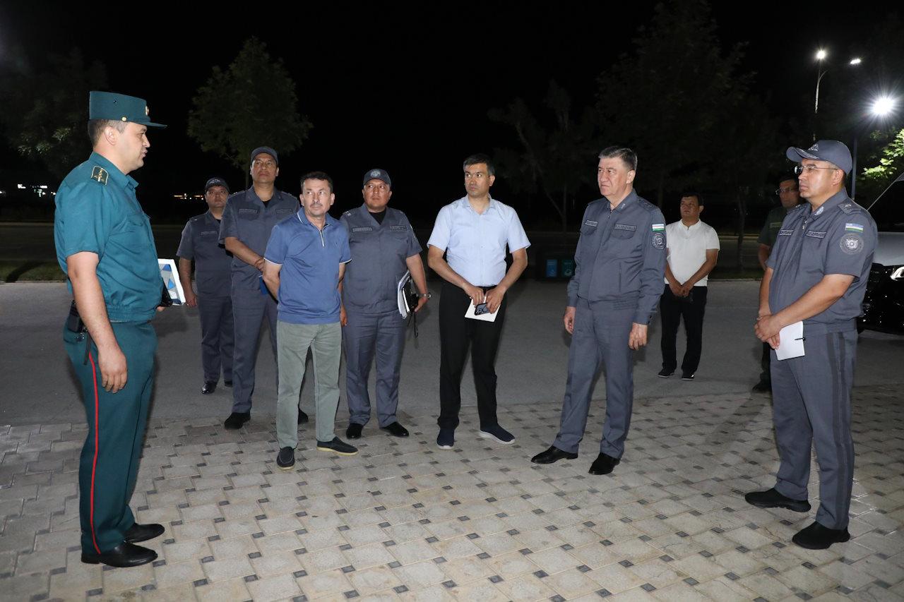 Working group headed by the Minister of Internal Affairs studied nighttime activities in Bektemir and Yakkasaroy districts in Tashkent