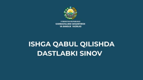 Ishga qabul qilishda dastlabki sinov 