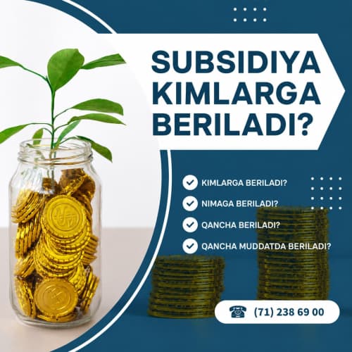 Subsidiya kimlarga beriladi?