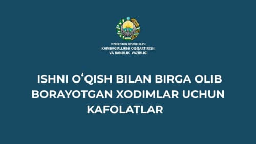 Ish bilan birga taʼlim olayotgan xodimlar uchun