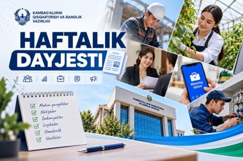 Weekly Digest of the Ministry of Employment and Poverty Reduction