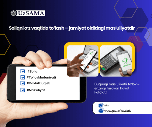 Soliq – taraqqiyot poydevori