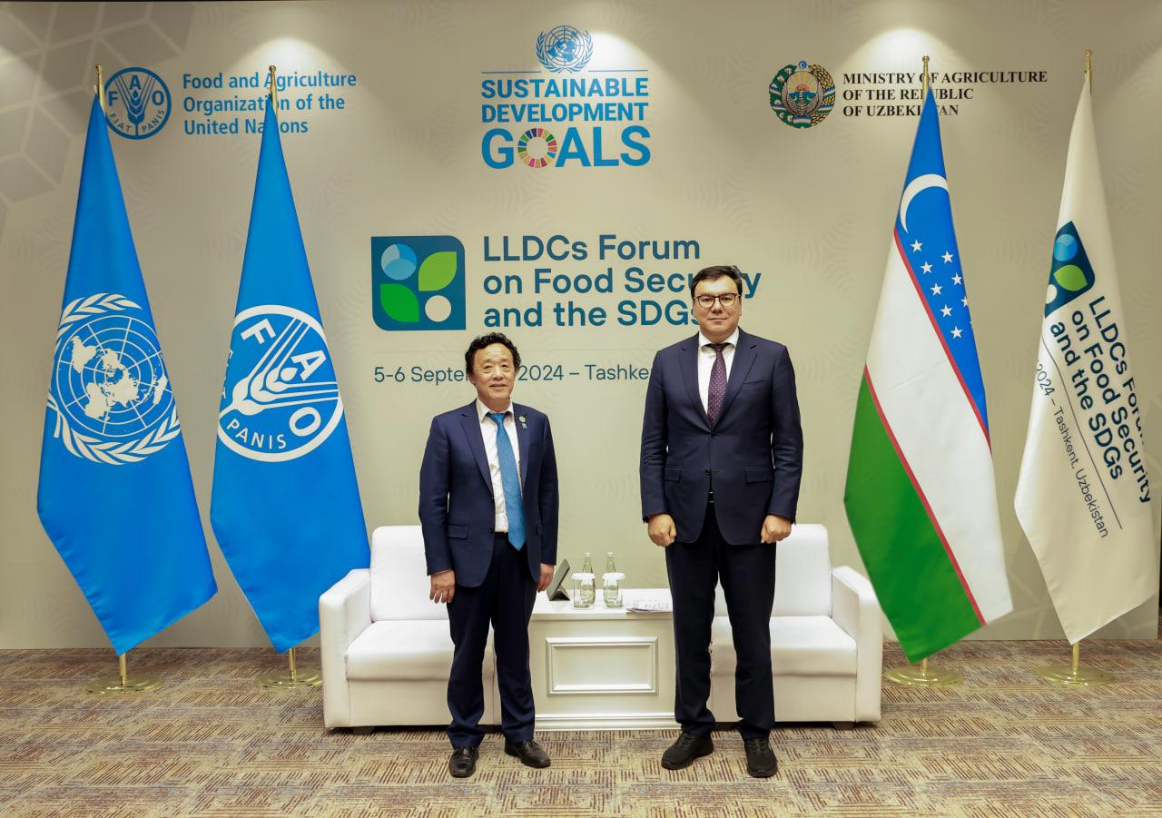 Issues of increasing cooperation with the head of FAO were discussed