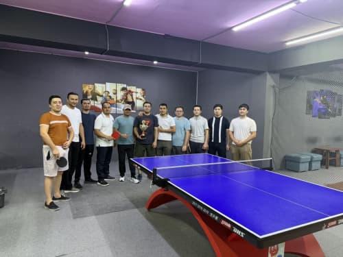A table tennis competition was held among the agency's employees