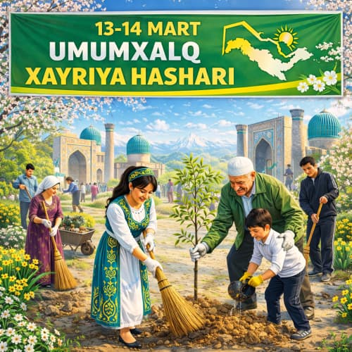 13–14-mart kunlari umumxalq xayriya hashari o‘tkaziladi