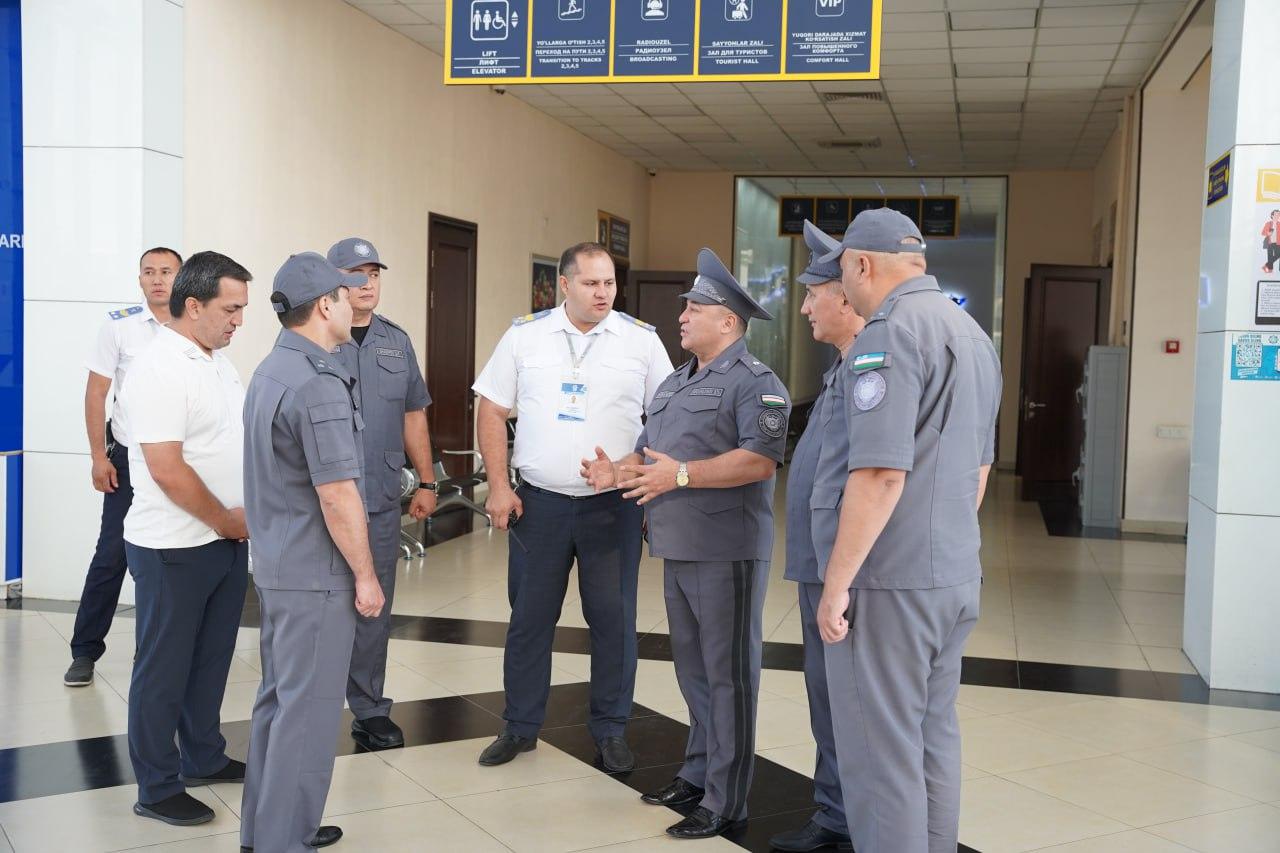 Deputy Minister Major-General Bakhodir Mirzarahimov inspected the works done in the areas of Tashkent-South railway station