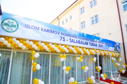 A press tour of student dormitories took place in tashkent