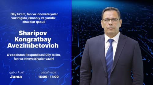 Oliy taʼlim, fan va innovatsiyalar vaziri Qo‘ng‘irotboy Sharipov Surxondaryo viloyatida xizmat safarida