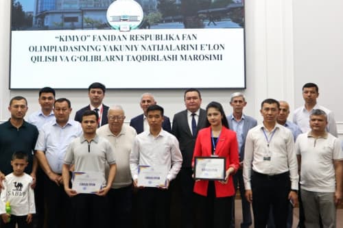 🧪 The final stage of the national Chemistry Olympiad was held in Samarkand!