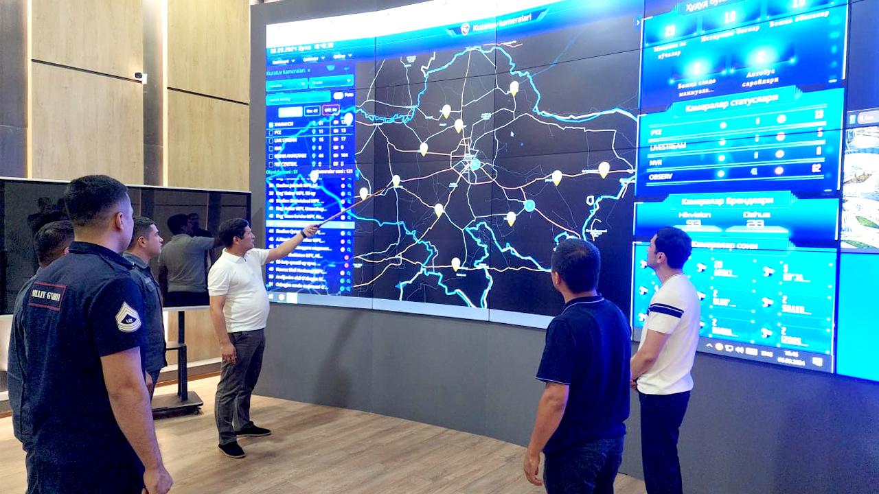 The officials of the "Safe City" system development center of the MIA gave the employees of the DIA of Andijan region insights into the unified hardware and software platform of the "Safe City" system