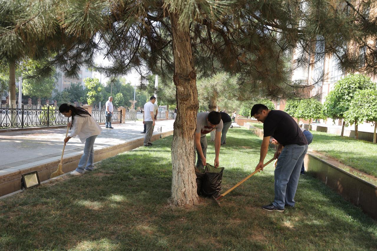 Kambag‘allikni qisqartirish va bandlik vazirligida "Mahalla obod - yurt obod" shiori ostidagi umumxalq hashari o‘tkazilmoqda