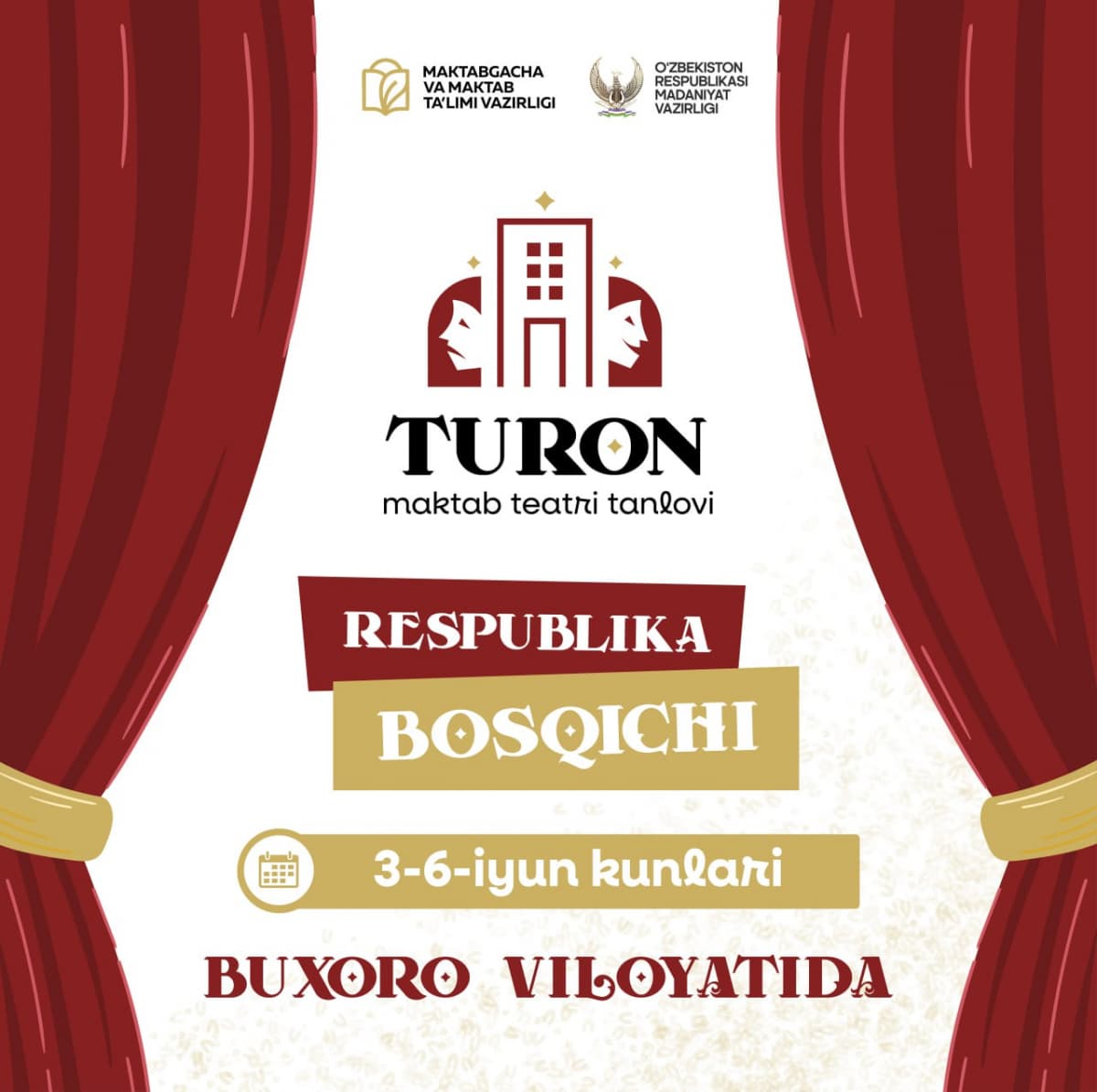 "Turon" teatr tanlovining Respublika bosqichida ishtirok etuvchi jamoalar aniqlandi