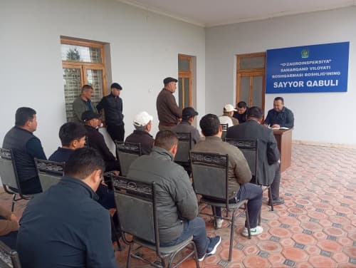 SAYYOR QABUL: eng ko‘p murojaatlar yer ajratish, suv ta’minoti, agrotexnik tadbirlarni amalga oshirish yuzasidan bo‘ldi