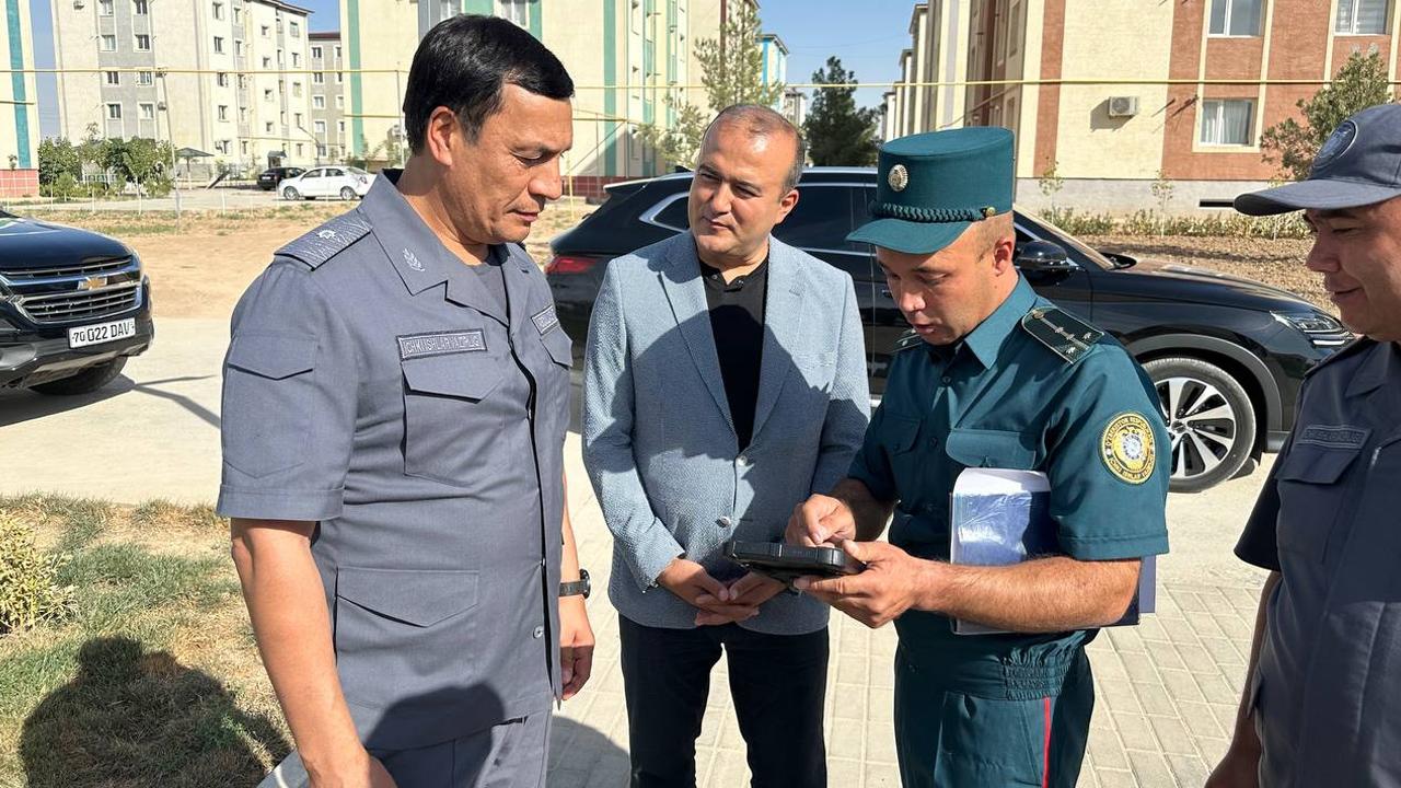 Deputy Minister of Internal Affairs, Major General Bekmurod Abdullaev continues inspections in Kashkadarya region 