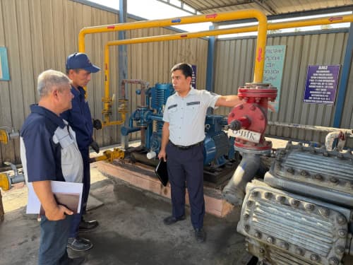 Work processes at gas supply facilities in Andijan Region are being examined