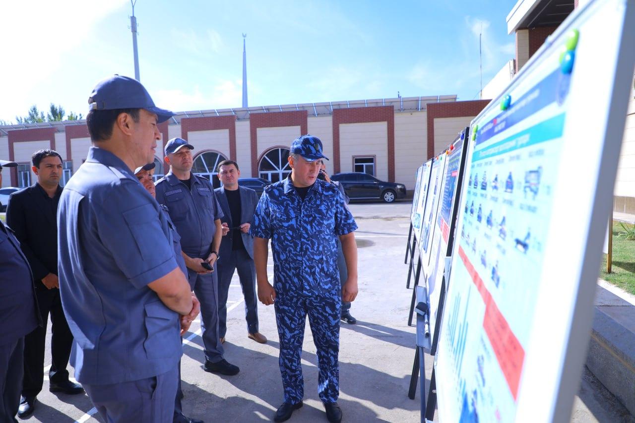 A working group headed by Deputy Minister Major General Bekmurod Abdullaev is continuing their studies in the Kashkadarya region