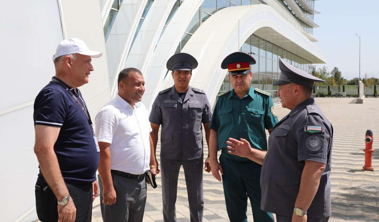 Заместитель министра внутренних дел генерал-майор Баходир Мирзарахимов проводит изучения в Самарканде