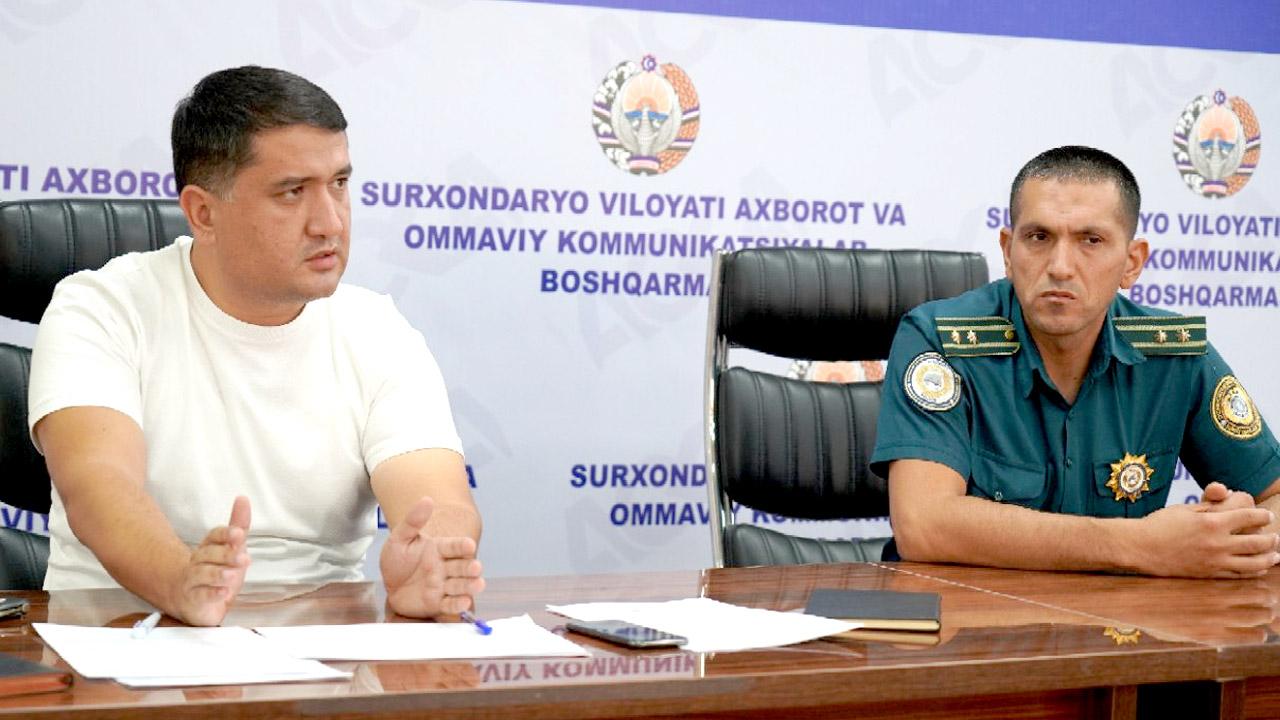 A press conference was held regarding tourism cooperation in Surkhandarya region