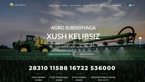 “Agrosubsidiya” axborot tizimidan Qoraqalpog‘iston Respublikasining paxta, boshoqli don va sholi yetishtiruvchilariga ajoyib yangilik