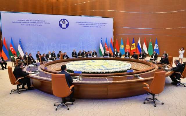A meeting of the Council of Foreign Ministers of the CIS held in Samarkand