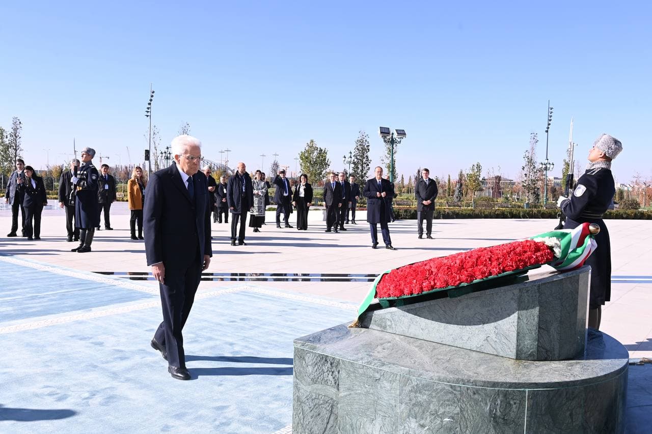 The President of Italy visits the New Uzbekistan Park