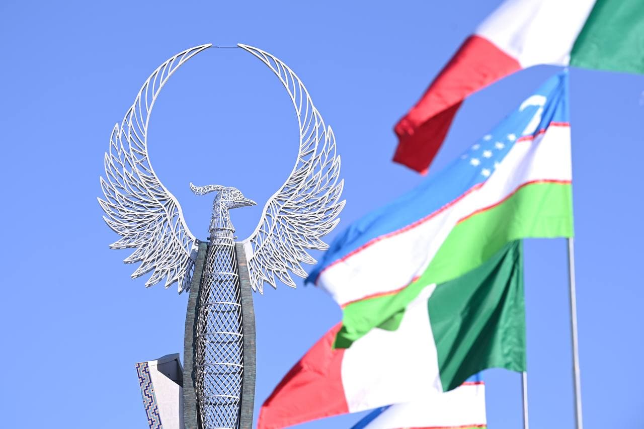 The President of Italy visits the New Uzbekistan Park