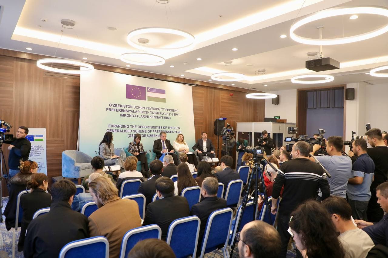 Tashkent hosted a press conference on "Expanding Capabilities of the Generalized System of Preferences Plus ("GSP+") of the European Union for Uzbekistan"