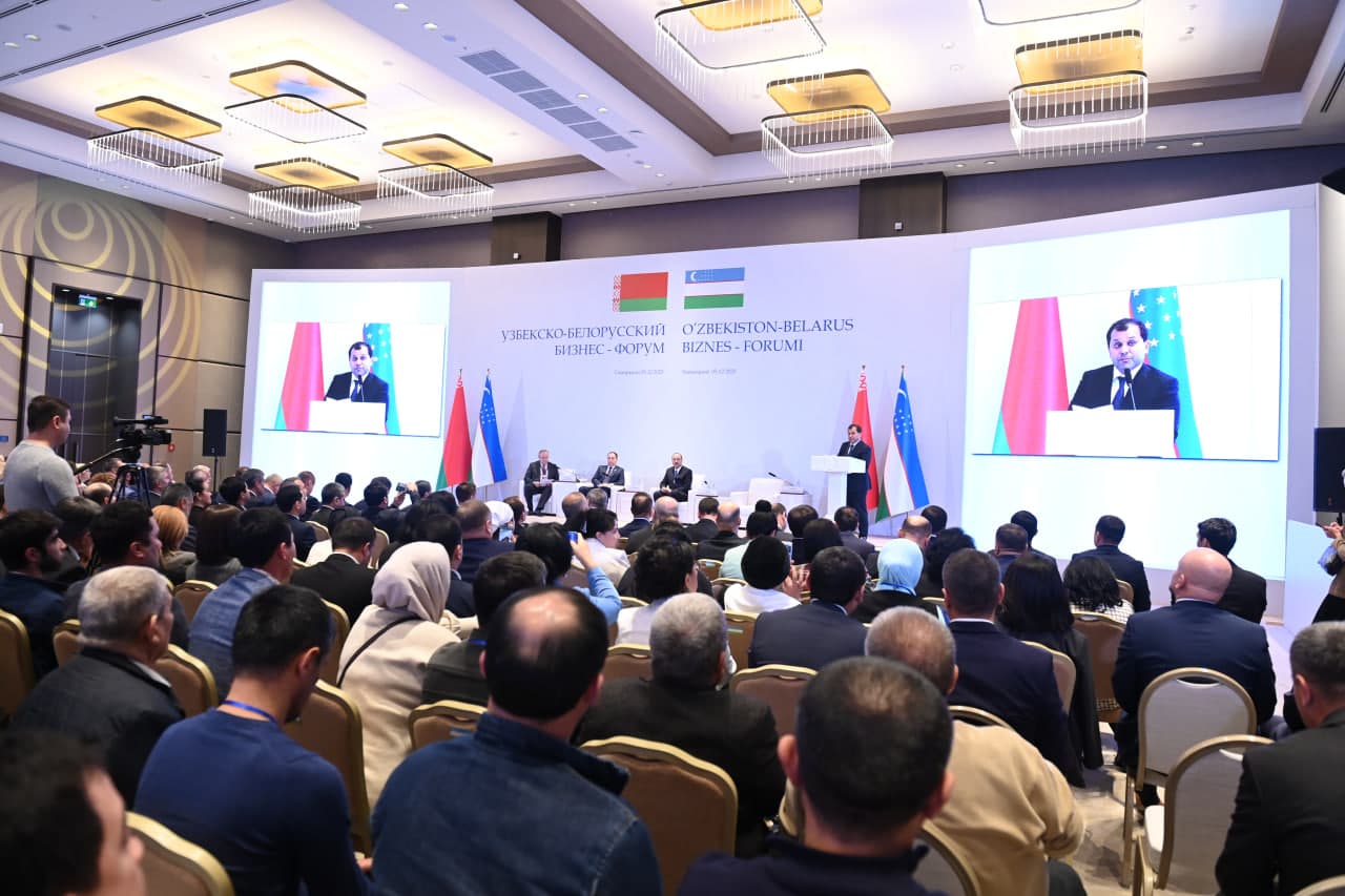 Samarqandda O‘zbekiston-Belarus biznes-forumi bo‘lib o‘tdi