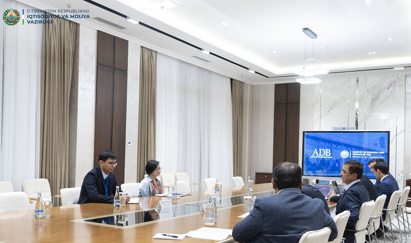 The meeting was held with ADB representatives to discuss the country's economic development and investment attraction