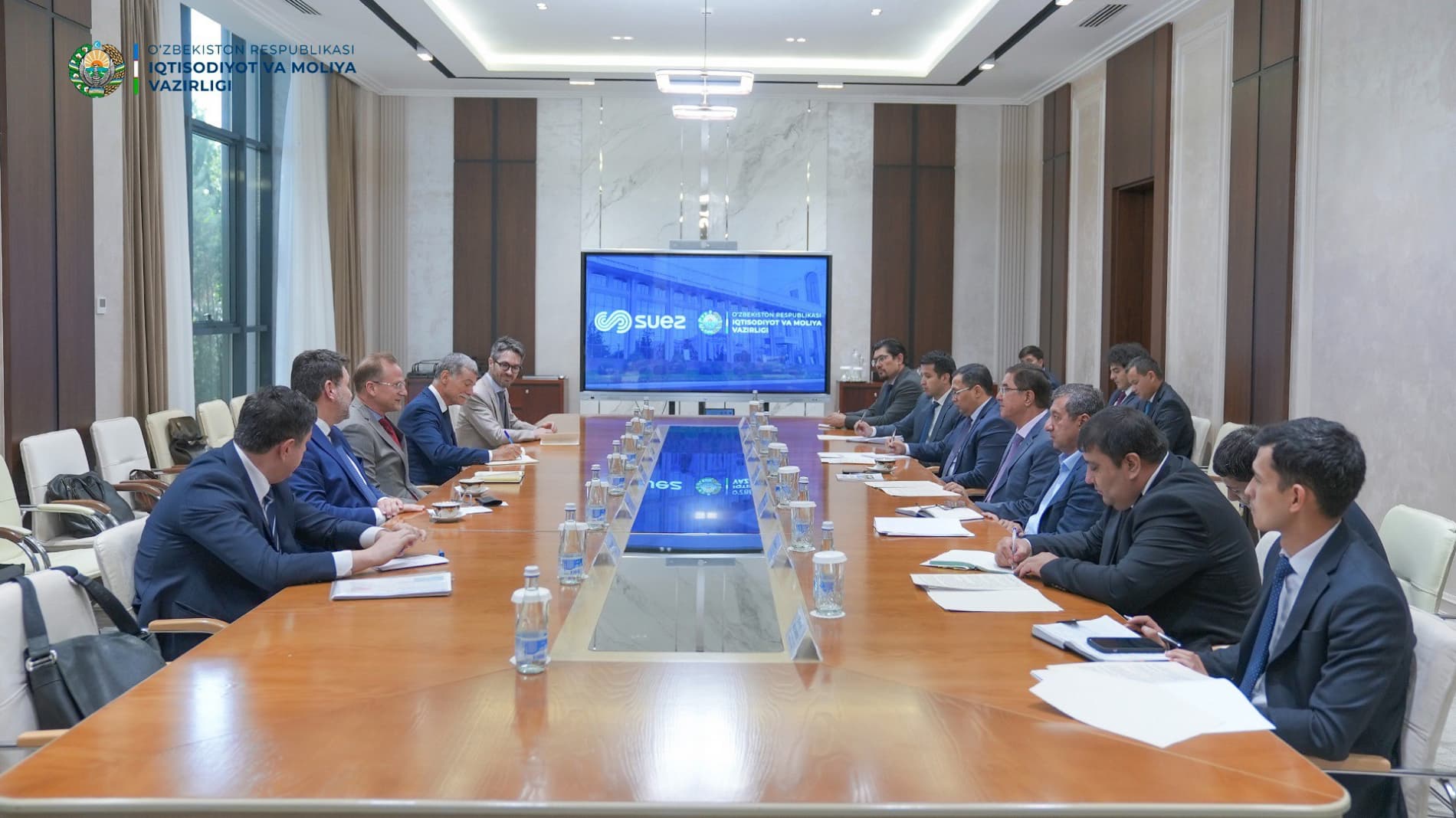 Meeting between Suez Group and the Ministry of Economy and Finance of Uzbekistan noted progress in the implementation of environmental and infrastructure projects