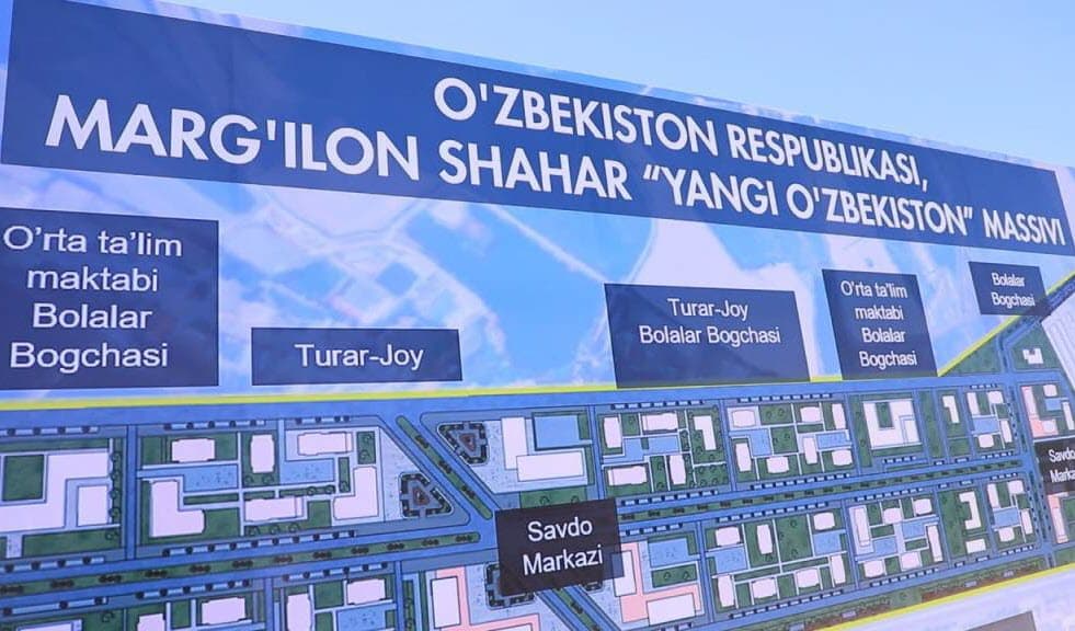 Марғилонда “Янги Ўзбекистон” қурилиши бошланди