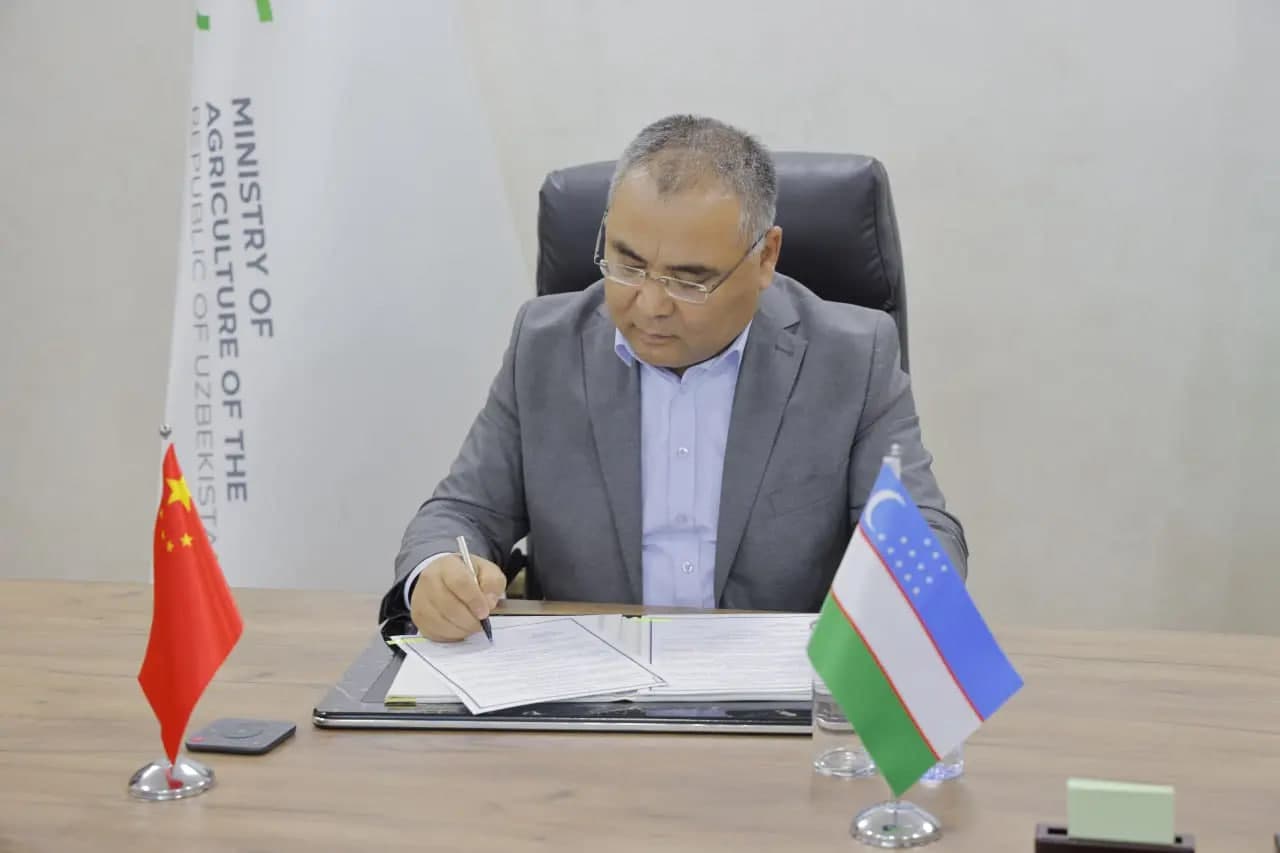 Ўзбекистон – Хитой: Қишлоқ хўжалигида янги лойиҳа амалга оширилади