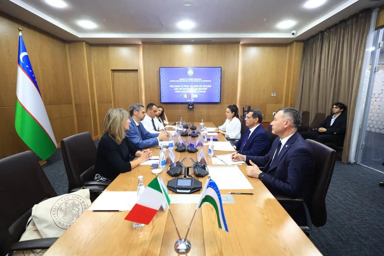 Oʻzbekiston – Italiya: Perudja xorijliklar universiteti bilan oʻzaro manfaatli hamkorlik yoʻllariga bagʻishlangan uchrashuv