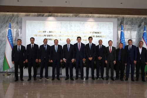 Джанни Инфантино посетил Олимпийский городок и Национальный футбольный центр