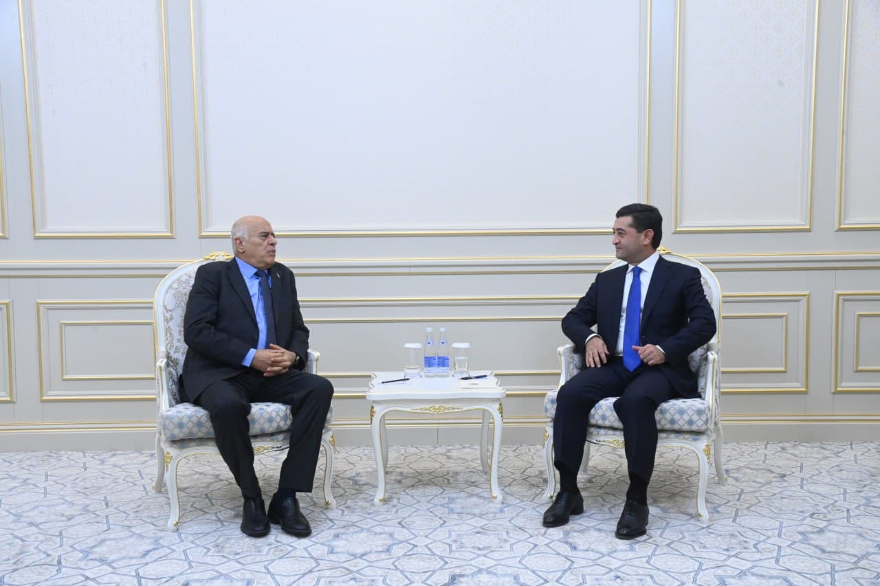 Meeting with the Secretary General of the Fatah Central Committee Jibril Mahmoud Muhammad Rajoub