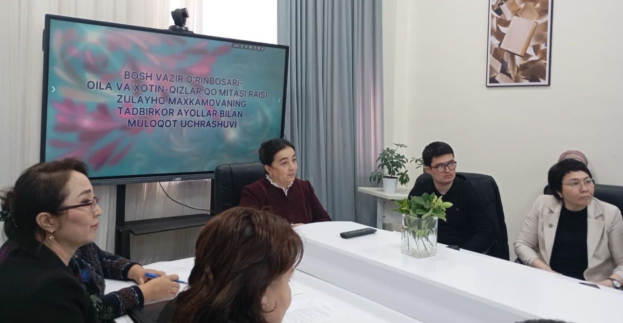 Bir guruh tadbirkor ayollar bilan ochiq muloqot o‘tkazildi