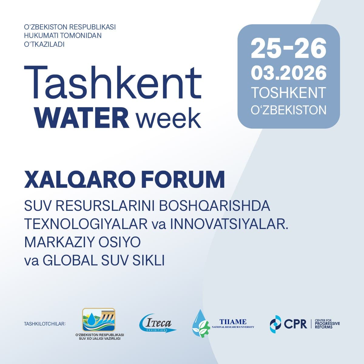 Tashkent Water Week 2026