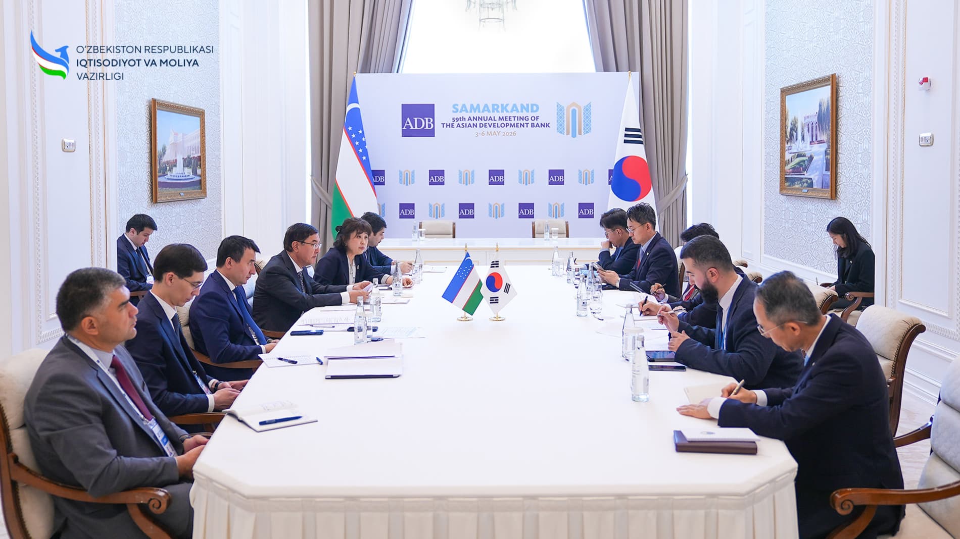 Koreya Respublikasi Bosh vaziri o‘rinbosari – Iqtisodiyot va moliya vaziri bilan uchrashuv bo‘lib o‘tdi