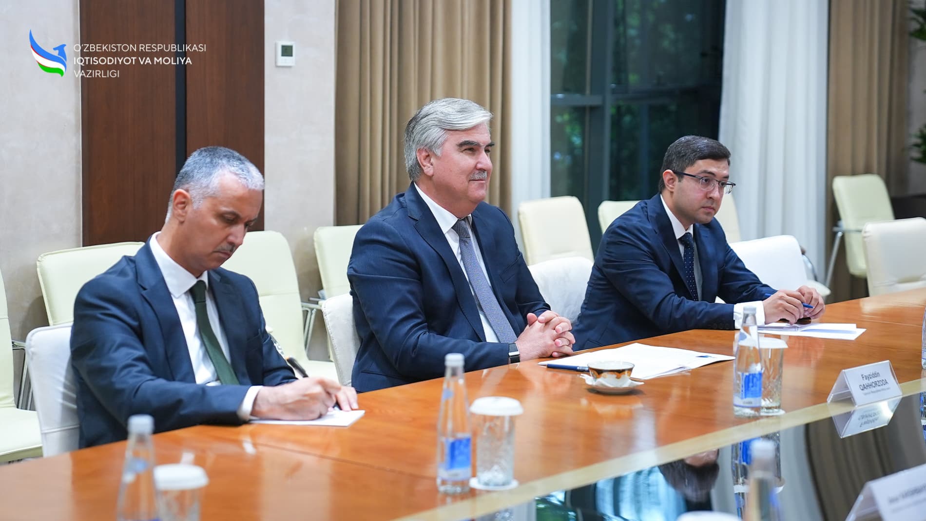 Tojikiston Respublikasi Moliya vaziri bilan uchrashuv bo‘lib o‘tdi