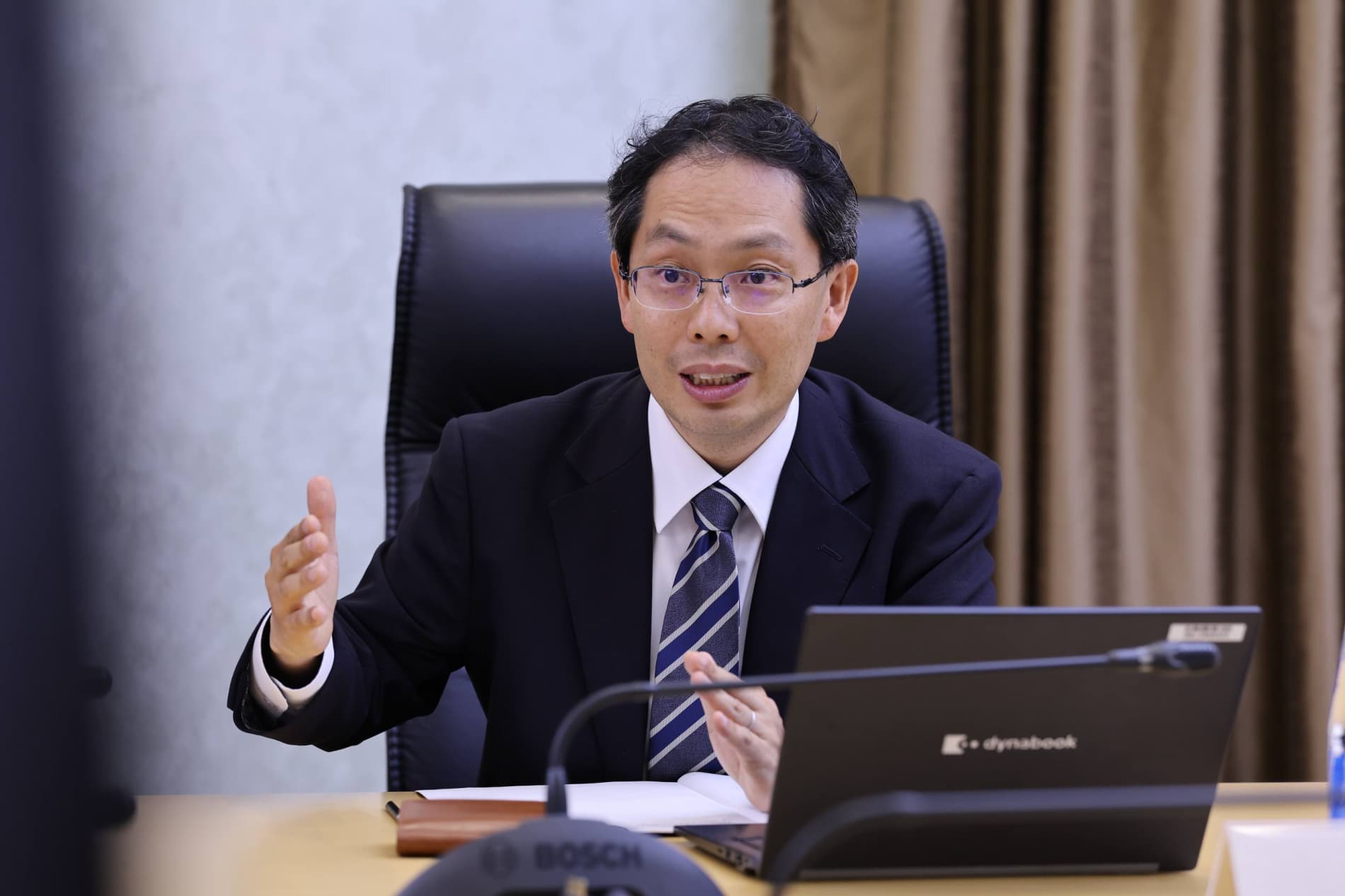 A project of technical cooperation with JICA was discussed