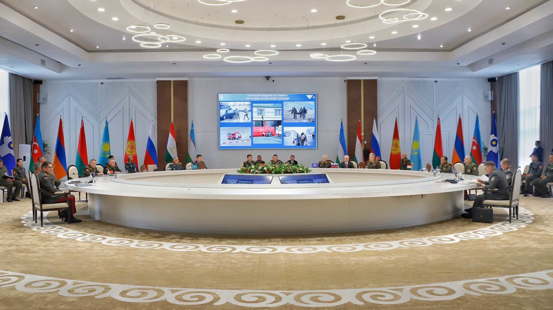 A meeting of the council of defence ministers of the CIS member states held in Cholpon-Ata