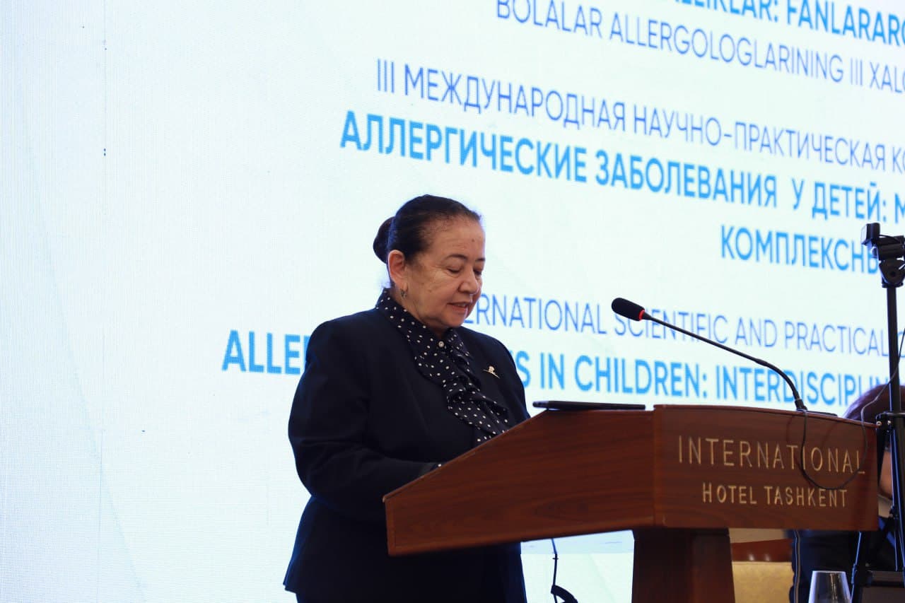 Poytaxtimizda Toshkent pediatriya tibbiyot instituti hamda "Science and innovation" xalqaro ilmiy jurnali bilan hamkorlikda bolalar allergologlarining uchinchi xalqaro ilmiy-amaliy anjumani o'tkazilmoqda