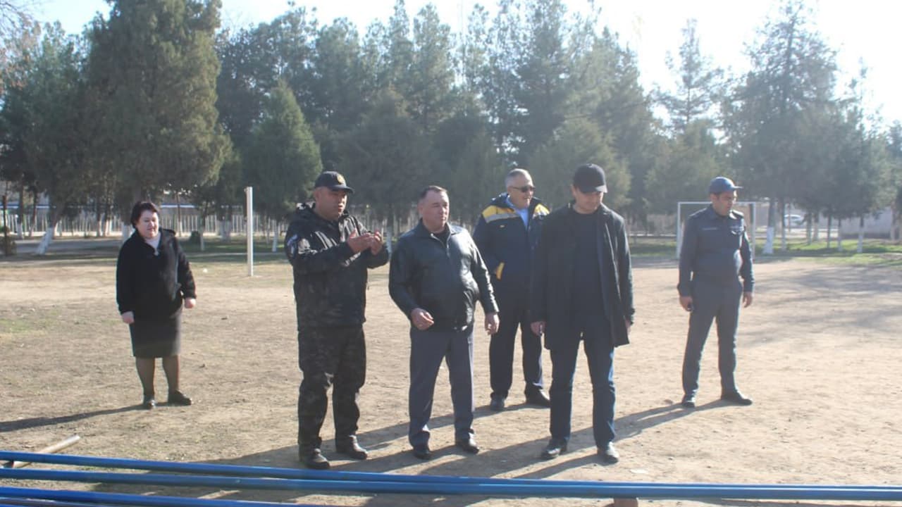 Toshkent viloyati Zangiota tumanida kuz-qish mavsumi yuzasidan Ichki ishlar vaziri oʻrinbosari general-mayor B.Yu.Mirzaraximov oʻrganishlar olib bormoqda