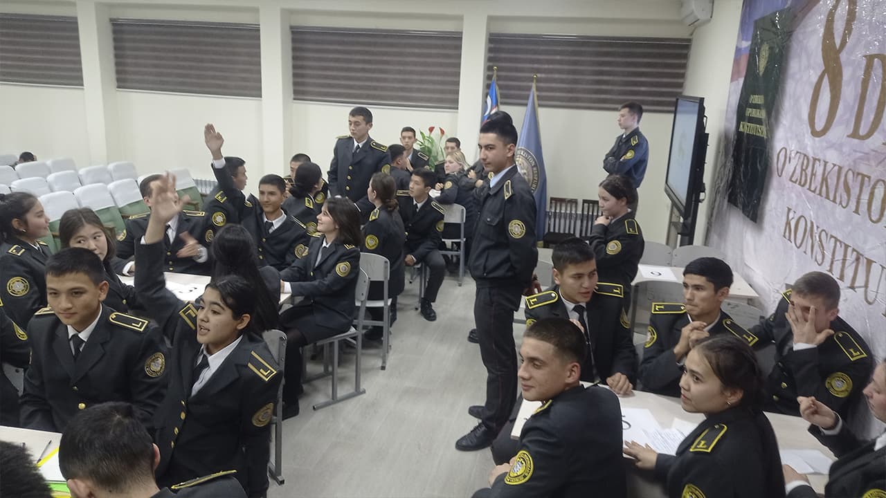 Ўзбекистон Республикаси Ички ишлар вазирлигига қарашли 1-сонли Тошкент академик лицейида “Ҳуқуқ билимдонлари” викторинаси бўлиб ўтди