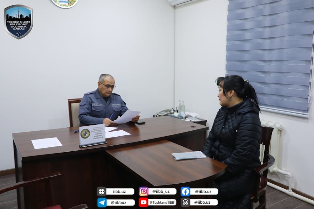 Руководством ГУВД Ташкента на местах проводятся выездные приемы