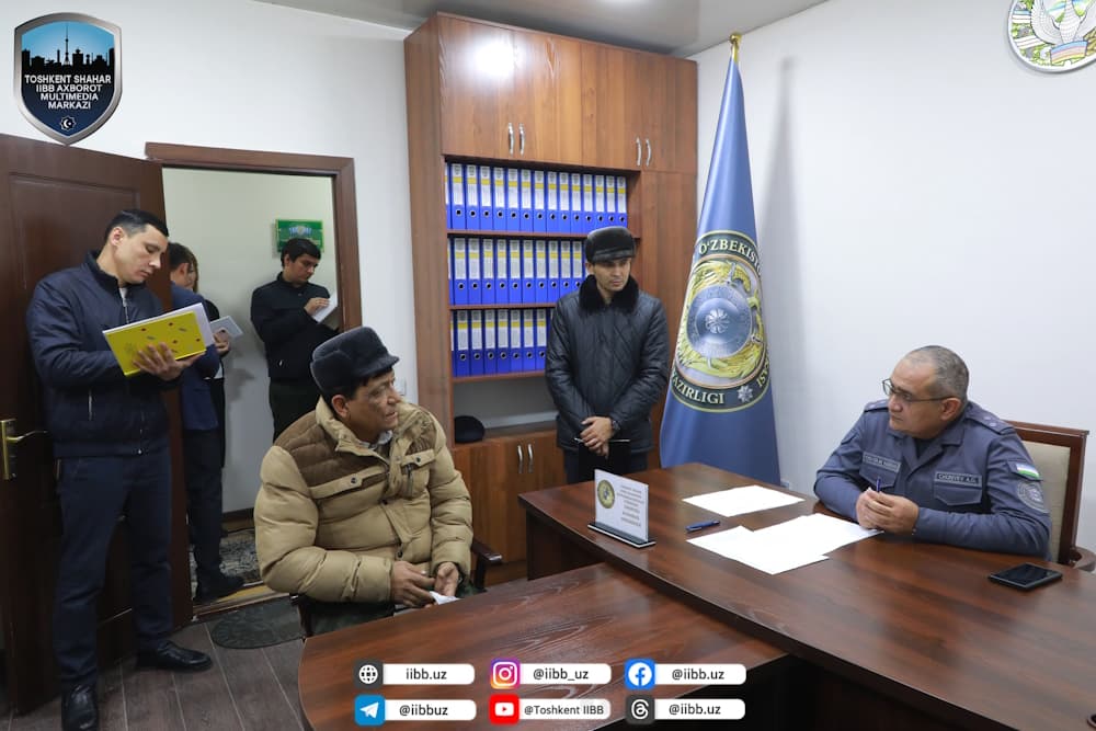 Руководством ГУВД Ташкента на местах проводятся выездные приемы